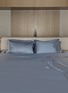细节 –点击放大 - ANDRÉ FU LIVING - Art Deco Garden' Emperor King Size Embroidered Duvet Set – Midnight Blue