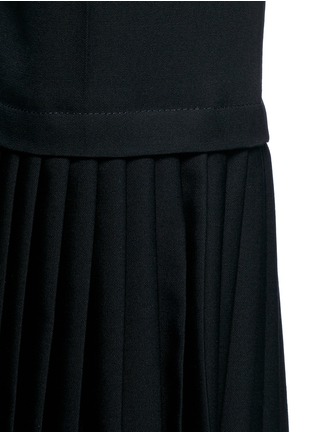 细节 - 点击放大 - STELLA MCCARTNEY - 百褶设计羊毛喇叭裤