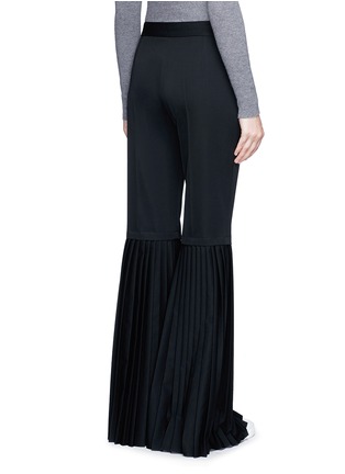 背面 - 点击放大 - STELLA MCCARTNEY - 百褶设计羊毛喇叭裤