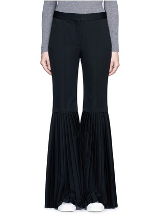首图 - 点击放大 - STELLA MCCARTNEY - 百褶设计羊毛喇叭裤
