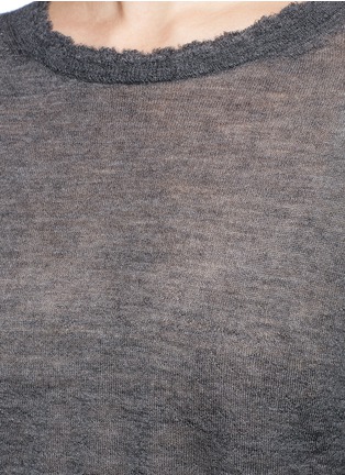 细节 - 点击放大 - HELMUT LANG - 不修边羊绒针织衫