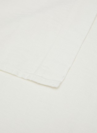 细节 –点击放大 - ONCE MILANO - 亚麻装饰桌布 - 白色