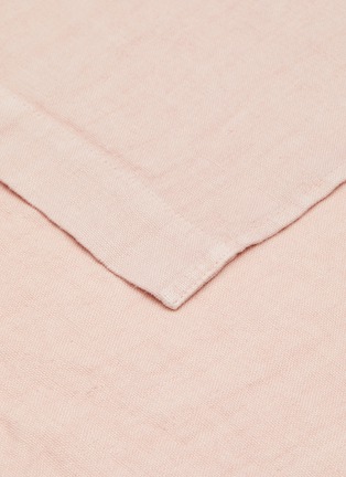 细节 –点击放大 - ONCE MILANO - 亚麻装饰桌布 - 浅粉色