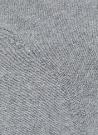 细节 –点击放大 - JOVENS - 短袖羊绒针织衫 — 中灰色S码