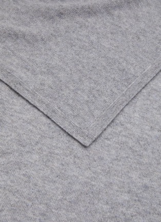 细节 –点击放大 - JOVENS - 包边设计羊绒针织围巾 — 灰色