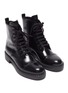 细节 - 点击放大 - PRADA - Spazzolato leather combat boots