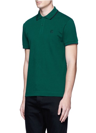 正面 -点击放大 - MC Q - 拼色品牌标志纯棉POLO衫