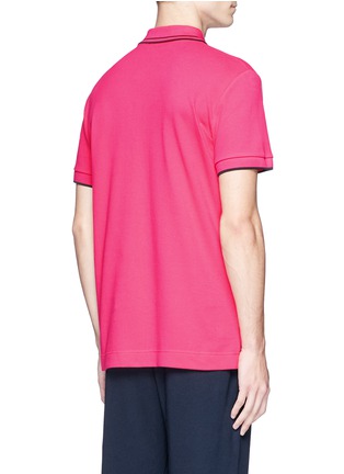 背面 - 点击放大 - MC Q - 燕子刺绣徽章装饰纯棉polo衫