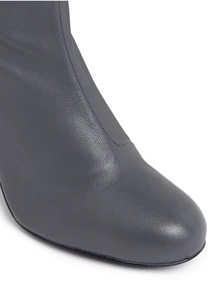 细节 - 点击放大 - OPENING CEREMONY - ZLOTY金属粗跟真皮短靴