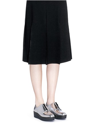 模特儿示范图 - 点击放大 - OPENING CEREMONY - 镜面真皮厚底牛津鞋