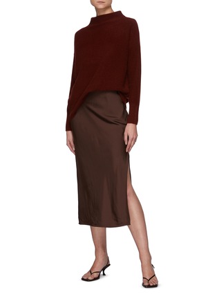 模特儿示范图 - 点击放大 - VINCE - 高圆领羊绒针织衫