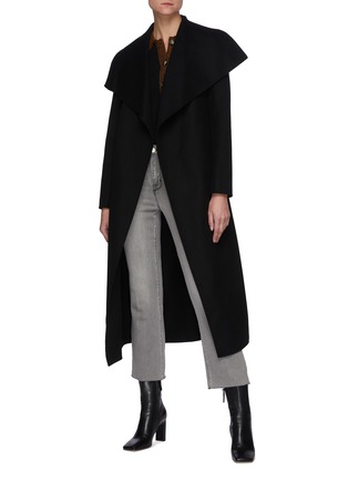 模特儿示范图 - 点击放大 - MACKAGE - MAI美丽诺羊毛大衣