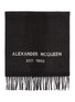 细节 - 点击放大 - ALEXANDER MCQUEEN - 品牌字母涂鸦羊毛围巾