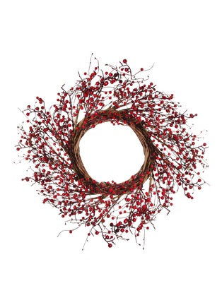 首图 –点击放大 - SHISHI - 浆果环形挂饰 — 红色和棕色
