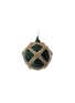 首图 –点击放大 - SHISHI - Bead Glitter Grid Glass Ball Ornament – Dark Green/Gold