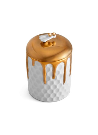 首图 –点击放大 - L'OBJET - 24 K 金蜂窝状陶瓷盒蜡烛