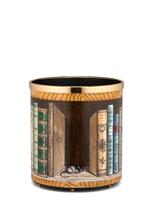  - FORNASETTI - 猫咪图案金属纸篓