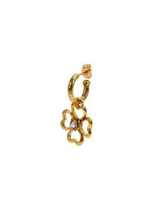首图 - 点击放大 - GOOSSENS - TALISMAN四叶草造型珍珠24K镀金黄铜单只耳环