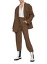 模特儿示范图 - 点击放大 - THE FRANKIE SHOP - Bea' Pleated Suit Pants