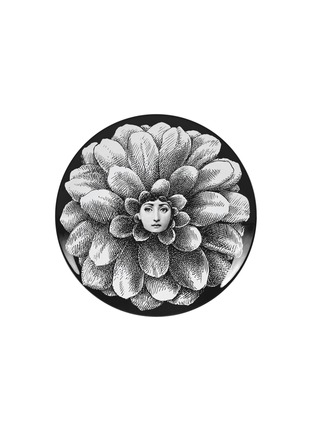 首图 –点击放大 - FORNASETTI - TEMA E VARIAZIONI 陶瓷装饰瓷盘 N. 124 — 黑色和白色