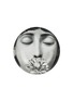 首图 –点击放大 - FORNASETTI - TEMA E VARIAZIONI 圆形陶瓷烟灰缸 N. 393 — 黑色和白色