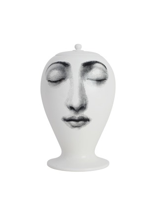 细节 –点击放大 - FORNASETTI - TEMA E VARIAZIONI 陶瓷花瓶 N. 375 — 黑色白色和金色