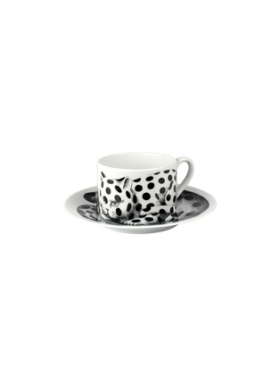 首图 –点击放大 - FORNASETTI - HIGH FIDELITY波点猫咪图案陶瓷茶杯及杯碟套装