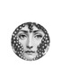 首图 –点击放大 - FORNASETTI - TEMA E VARIAZIONI 陶瓷装饰瓷盘 N. 111 — 黑色和白色