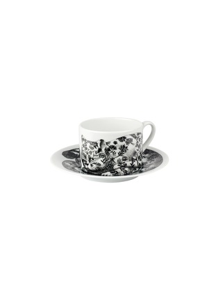 首图 –点击放大 - FORNASETTI - HIGH FIDELITY花卉猫咪图案陶瓷茶杯及杯碟套装