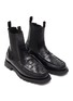 细节 - 点击放大 - HEREU - Alda' Woven Toebox Leather Chelsea Boots