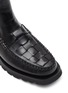 细节 - 点击放大 - HEREU - Alda' Woven Toebox Leather Chelsea Boots