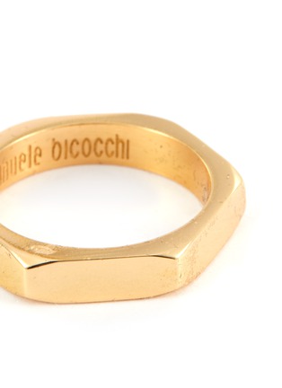 细节 - 点击放大 - EMANUELE BICOCCHI - 六边形螺栓造型镀金戒指