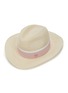 首图 - 点击放大 - MAISON MICHEL - HENRIETTA拼色条纹帽带编织汉麻宽檐帽