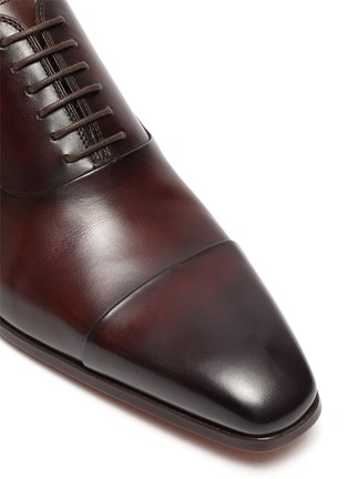 细节 - 点击放大 - MAGNANNI - Cap Toe 6-Eyelet Leather Oxford Shoes
