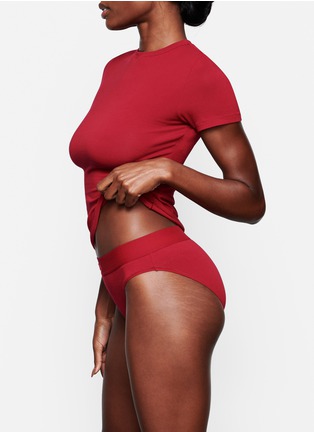 细节 - 点击放大 - SKIMS - COTTON JERSEY 圆领 T 恤