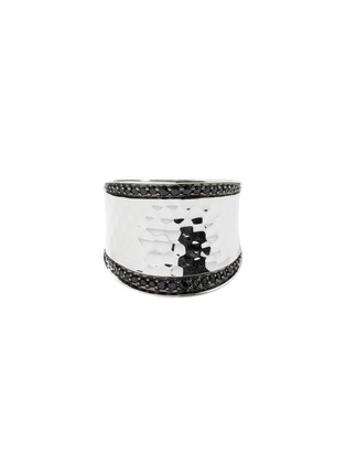 首图 - 点击放大 - JOHN HARDY - JH Essentials Spinel Sapphire Hammered Sterling Silver Ring — Size 6
