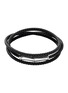 首图 - 点击放大 - JOHN HARDY - Bamboo Sterliing Silver Leather Triple Wrap Bracelet — Size UL