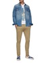 模特儿示范图 - 点击放大 - DENHAM - YORK 高腰混棉长裤