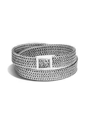 首图 - 点击放大 - JOHN HARDY - Classic Chain' Silver Double Wrap Bracelet