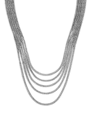 细节 - 点击放大 - JOHN HARDY - Classic Chain' Silver Multi-row Necklace