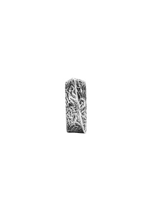 细节 - 点击放大 - JOHN HARDY - Classic Chain' Reticulated Sterling Silver Layered Band Ring