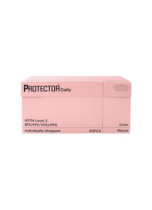 细节 –点击放大 - PROTECTOR DAILY - Small Protective Face Mask Pack Of 30 – Mauve
