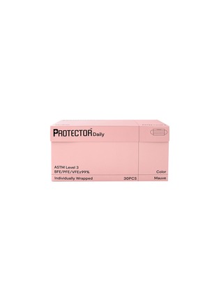 细节 –点击放大 - PROTECTOR DAILY - Large Protective Face Mask Pack Of 30 – Mauve