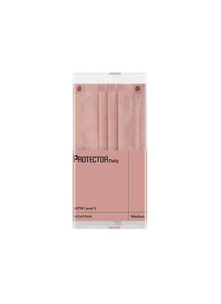 细节 –点击放大 - PROTECTOR DAILY - Large Protective Face Mask Pack Of 30 – Mauve