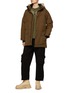 模特儿示范图 - 点击放大 - CANADA GOOSE - 连帽毛领多口袋派克大衣