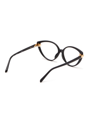 模特儿示范图 - 点击放大 - LINDA FARROW - 板材猫眼镜框平光眼镜
