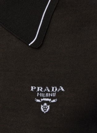  - PRADA - 撞色POLO衫式连衣裙