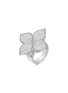 首图 - 点击放大 - ROBERTO COIN - PRINCESS FLOWER钻石红宝石18K白金花卉造型戒指