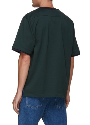 背面 - 点击放大 - SACAI - 拼接设计拉链肩线纯棉 T 恤