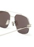 细节 - 点击放大 - BOTTEGA VENETA - 金属半框双梁太阳眼镜